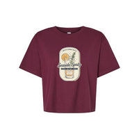 T-shirt court Muta « Seaside Spritz » coloris Burgundy, vue de face
