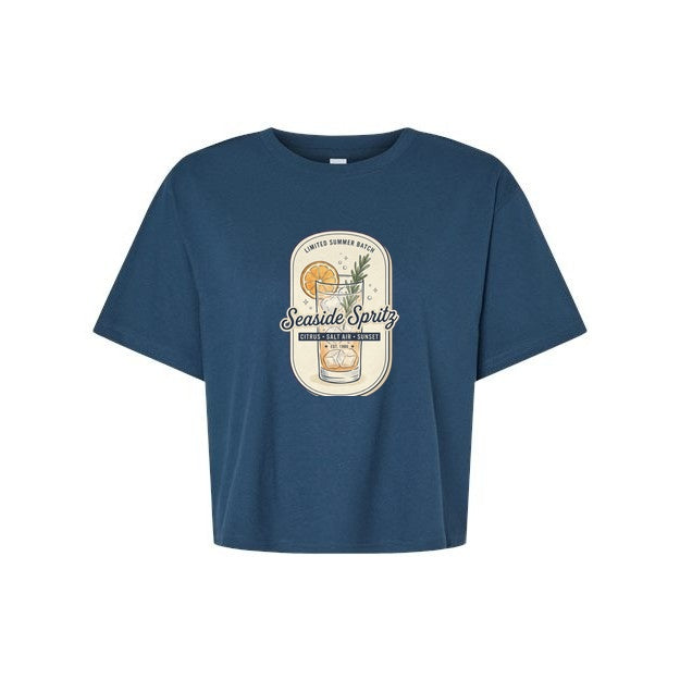 T-shirt court Muta « Seaside Spritz » coloris Lieutenant, vue de face