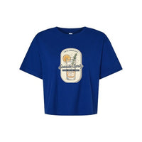 T-shirt court Muta « Seaside Spritz » coloris Lapis, vue de face