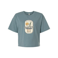 T-shirt court Muta « Seaside Spritz » coloris Sea Blue, vue de face