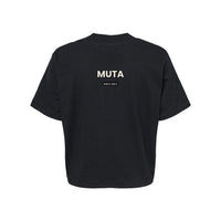 Women's Boxy Tee — Classic Cropped Black Boxy T-Shirt