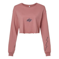 T-shirt crop manches longues « MUTA » Muta coloris Mauve