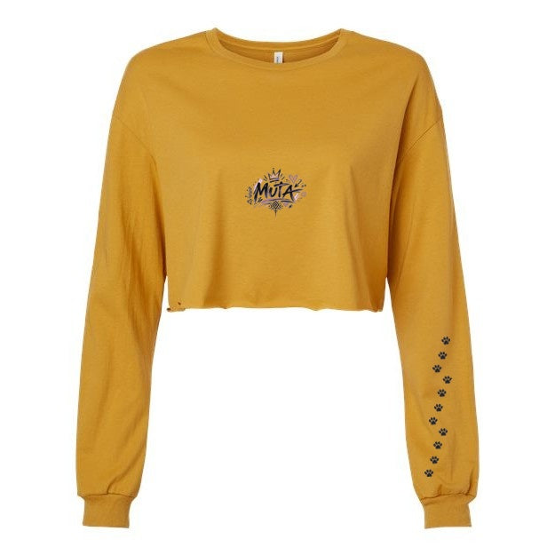 T-shirt crop manches longues « MUTA » Muta coloris Mustard