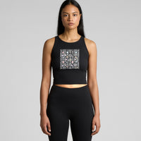 Tribal Pastel Geometric Crop Tank