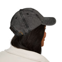 Casquette dad Muta en twill de coton lavé, vue de côté