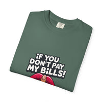 T-shirt « If You Don't Pay My Bills » Muta, imprimé graphique de face