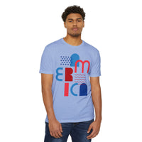T-shirt « America » Muta, coloris Heather Columbia Blue