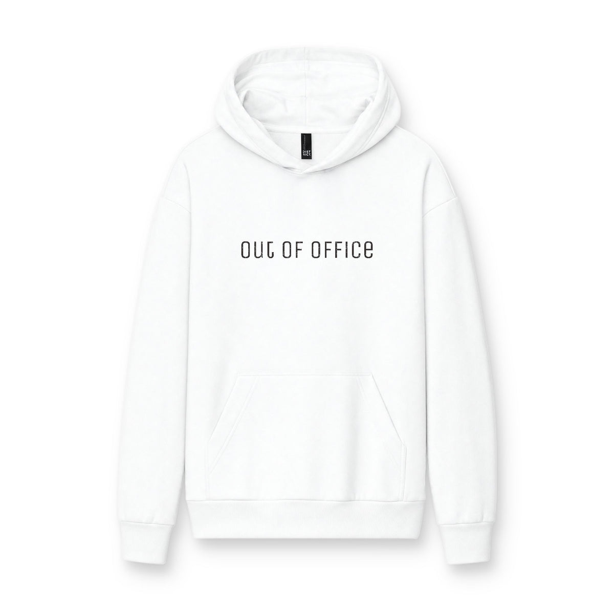 Hoodie « Out of Office » Muta coloris White, porté de face