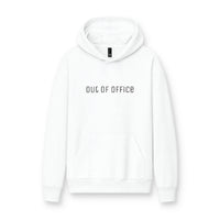 Hoodie « Out of Office » Muta coloris White, porté de face