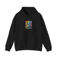 Hoodie « Senior 2027 Last First Day » Muta coloris Black, porté de face