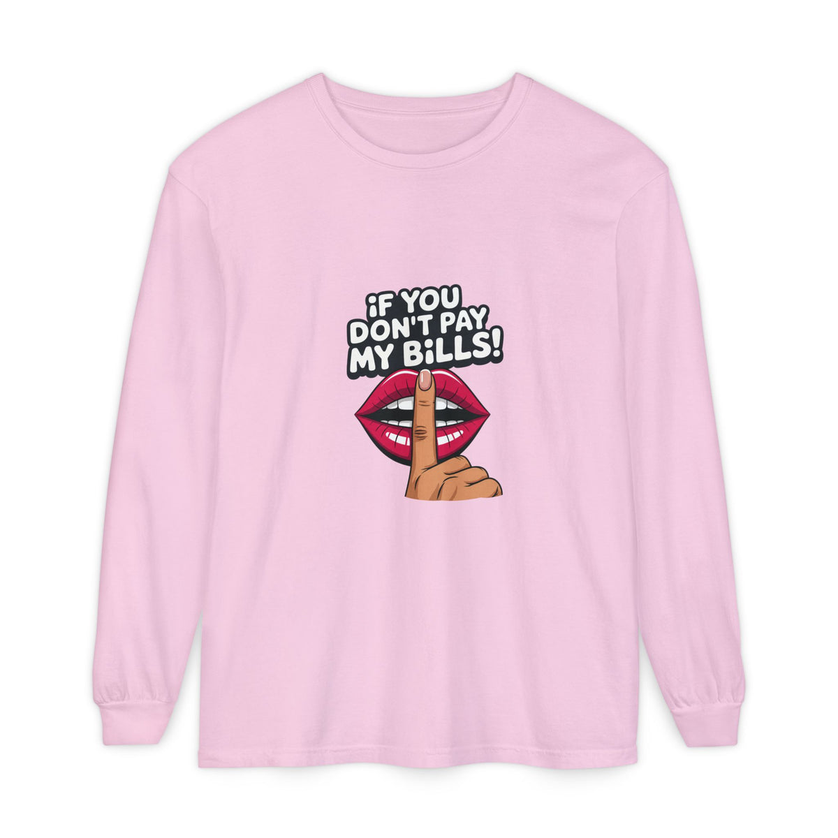 Tee manches longues « If You Don’t Pay My Bills » Muta, coloris Blossom