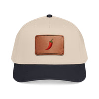 Casquette snapback Muta à patch cuir piment, vue de côté