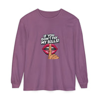 Tee manches longues « If You Don’t Pay My Bills » Muta, coloris Berry
