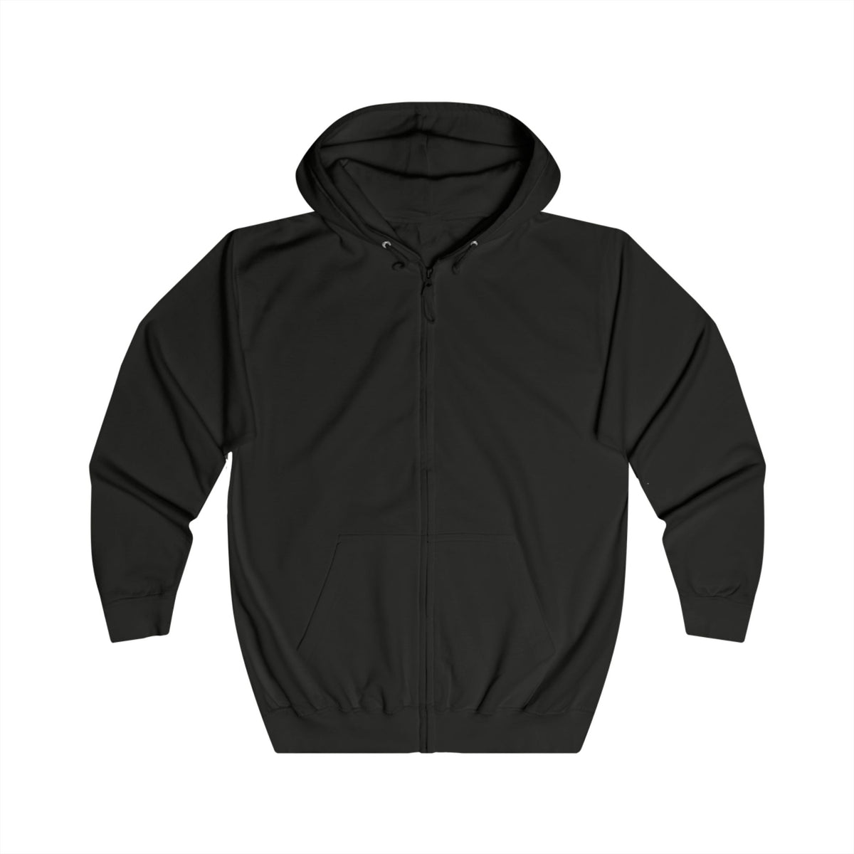 Sweat à capuche zippé Muta noir, vue de face