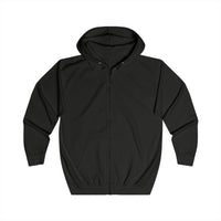 Sweat à capuche zippé Muta noir, vue de face