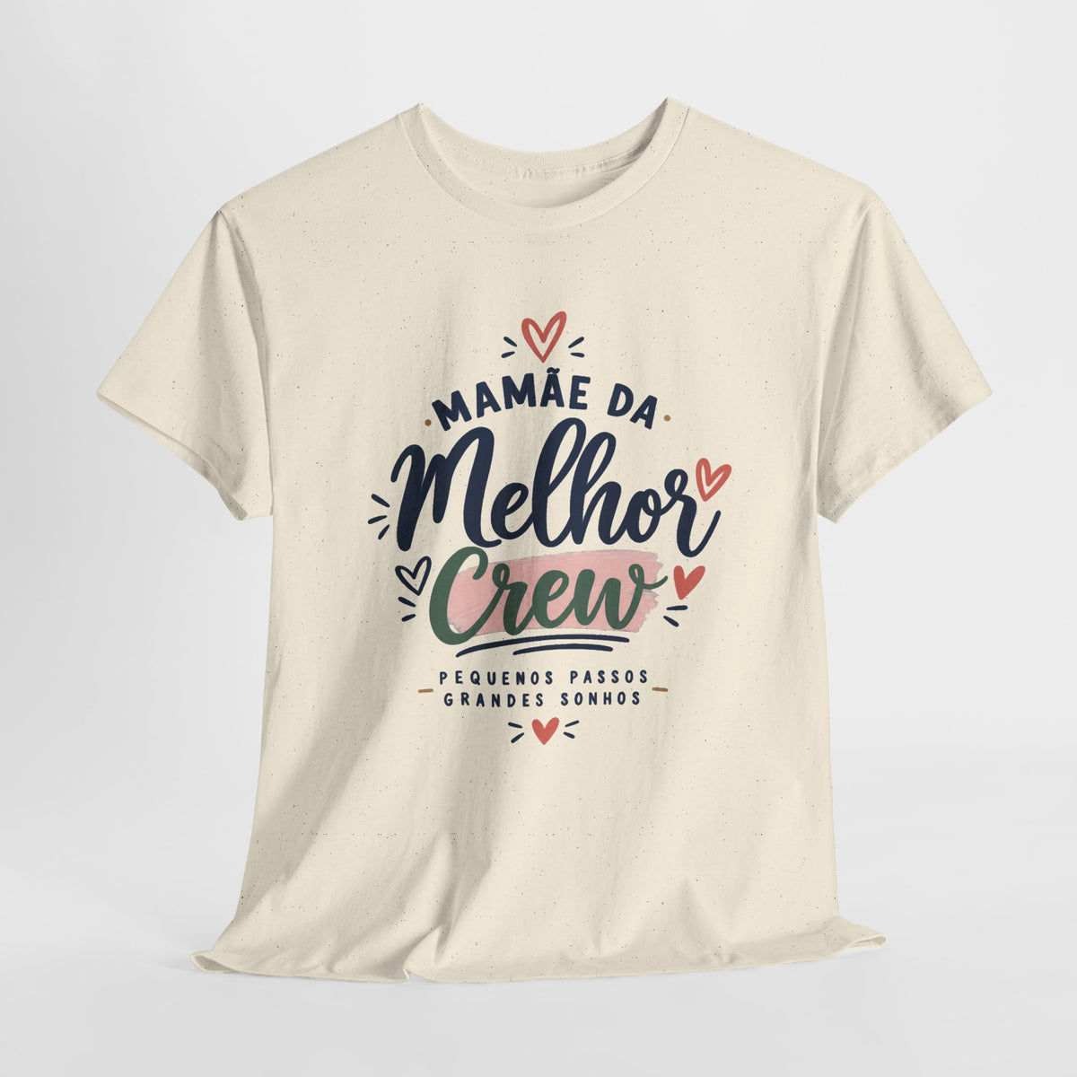 T-shirt « Mamãe da Melhor Crew » Muta coloris Natural, porté de face