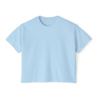 T-shirt boxy Muta coloris Chambray, vue de face