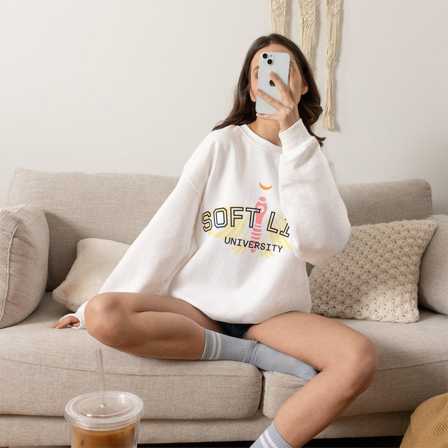 Soft Life University Crewneck Sweatshirt