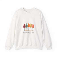 Sweat-shirt « Fall Trees » aquarelle Muta coloris White, porté de face