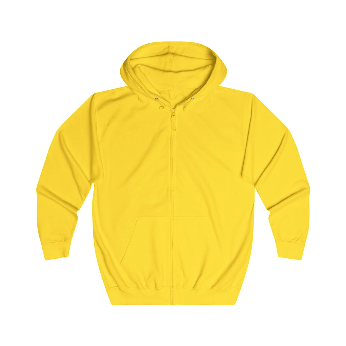 Sweat à capuche zippé Muta coloris Sun Yellow, vue de face