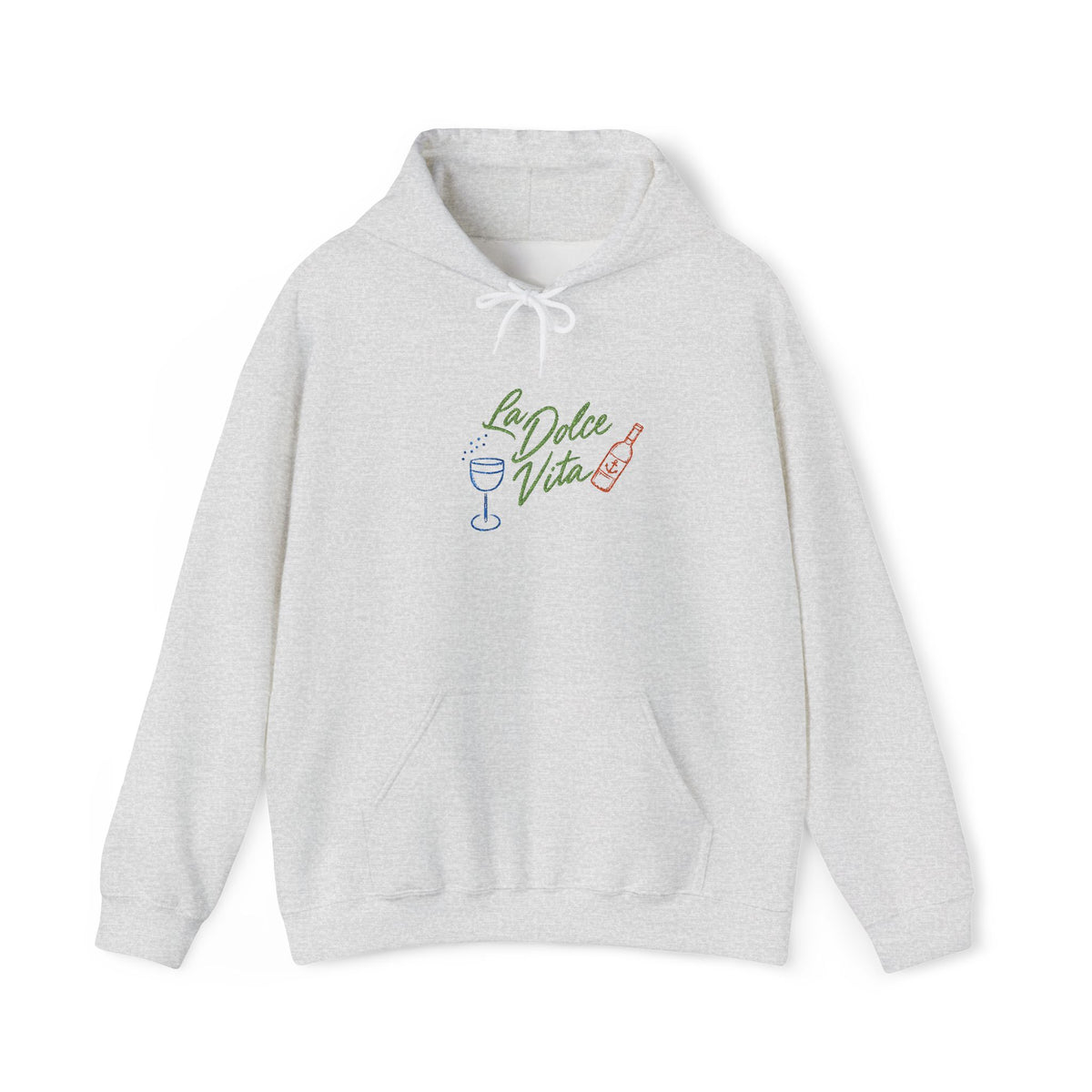 Hoodie brodé « La Dolce Vita » Muta, coloris Ash
