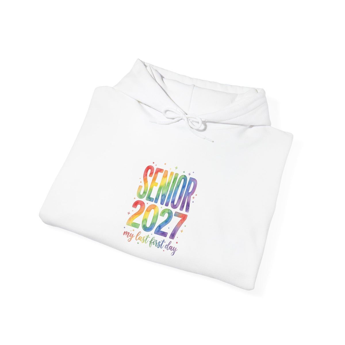 Hoodie « Senior 2027 » Muta, vue de trois quarts