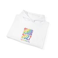 Hoodie « Senior 2027 » Muta, vue de trois quarts