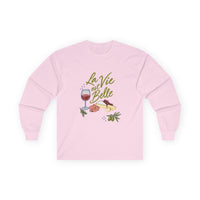 T-shirt manches longues « La Vie est Belle » Muta, coloris Light Pink