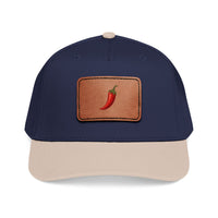 Casquette Muta coloris Neon Orange et patch marron clair