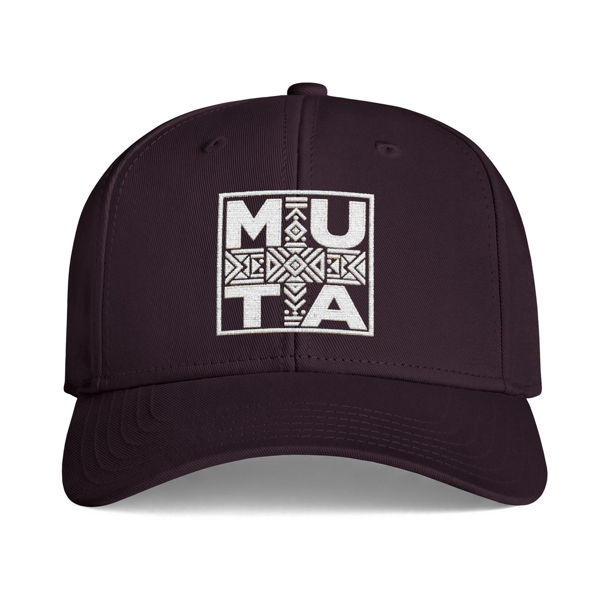 Mu-ta Icon Cap  Embroidered Tribal Square Logo Hat