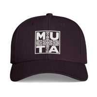 Mu-ta Icon Cap  Embroidered Tribal Square Logo Hat