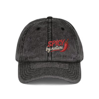 Casquette dad « Spicy by Nature » Muta coloris Charcoal Grey, vue de face