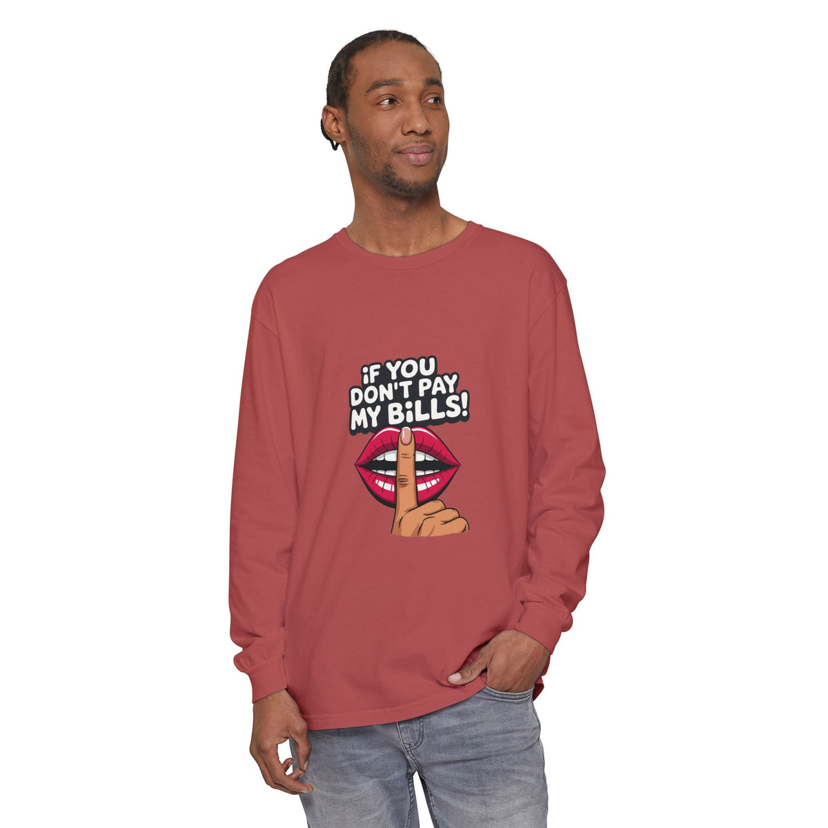 Tee manches longues Muta en coton teint en pièce, visuel produit 17