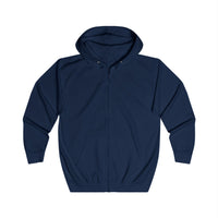 Sweat à capuche zippé Muta coloris Oxford Navy, vue de face