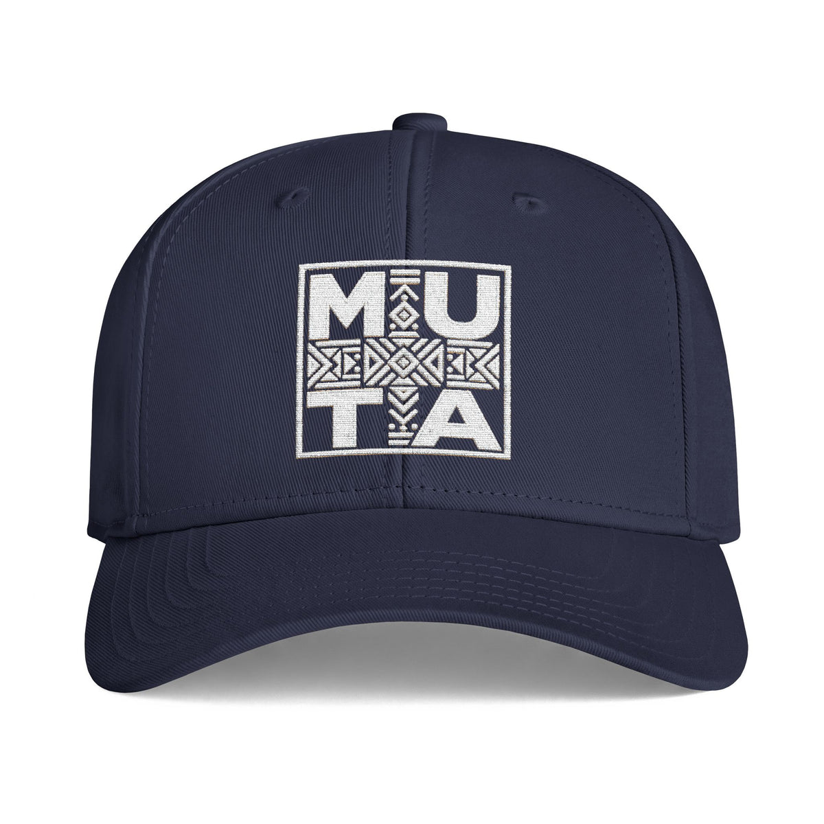 Mu-ta Icon Cap  Embroidered Tribal Square Logo Hat