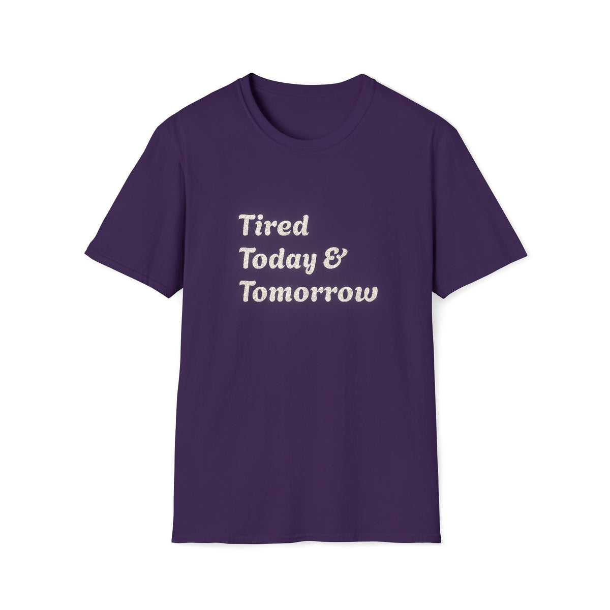 T-shirt « Tired Today & Tomorrow » Muta, coloris Purple