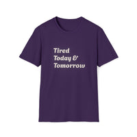 T-shirt « Tired Today & Tomorrow » Muta, coloris Purple