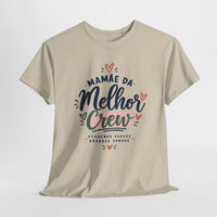T-shirt « Mamãe da Melhor Crew » Muta coloris Sand, porté de face