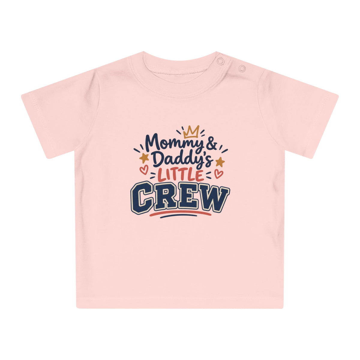 T-shirt bébé « Mommy & Daddy's Little Crew » Muta, détail de l'imprimé