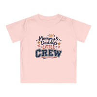 T-shirt bébé « Mommy & Daddy's Little Crew » Muta, détail de l'imprimé