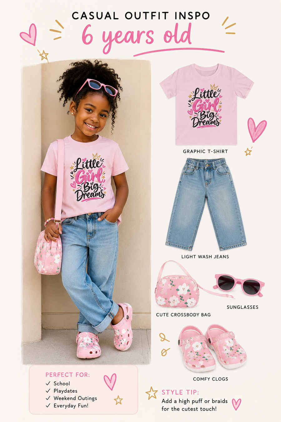 Visuel Muta, tenue de petite fille « Little Girl Big Dreams »