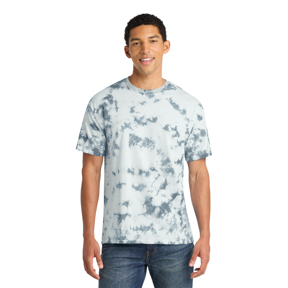 T-shirt tie-dye Crystal Muta coloris Grey