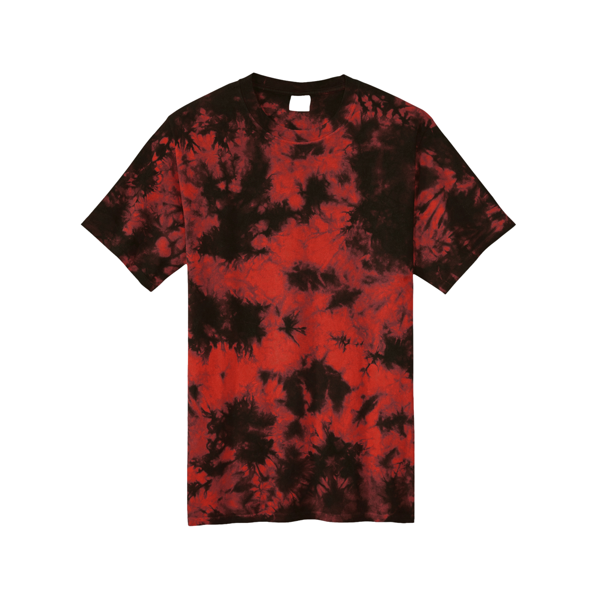 T-shirt tie-dye Crystal Muta, détail du motif teint à la main