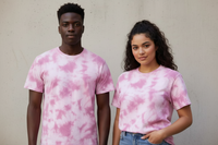 T-shirt tie-dye Crystal Muta, coton 100%, vue de face
