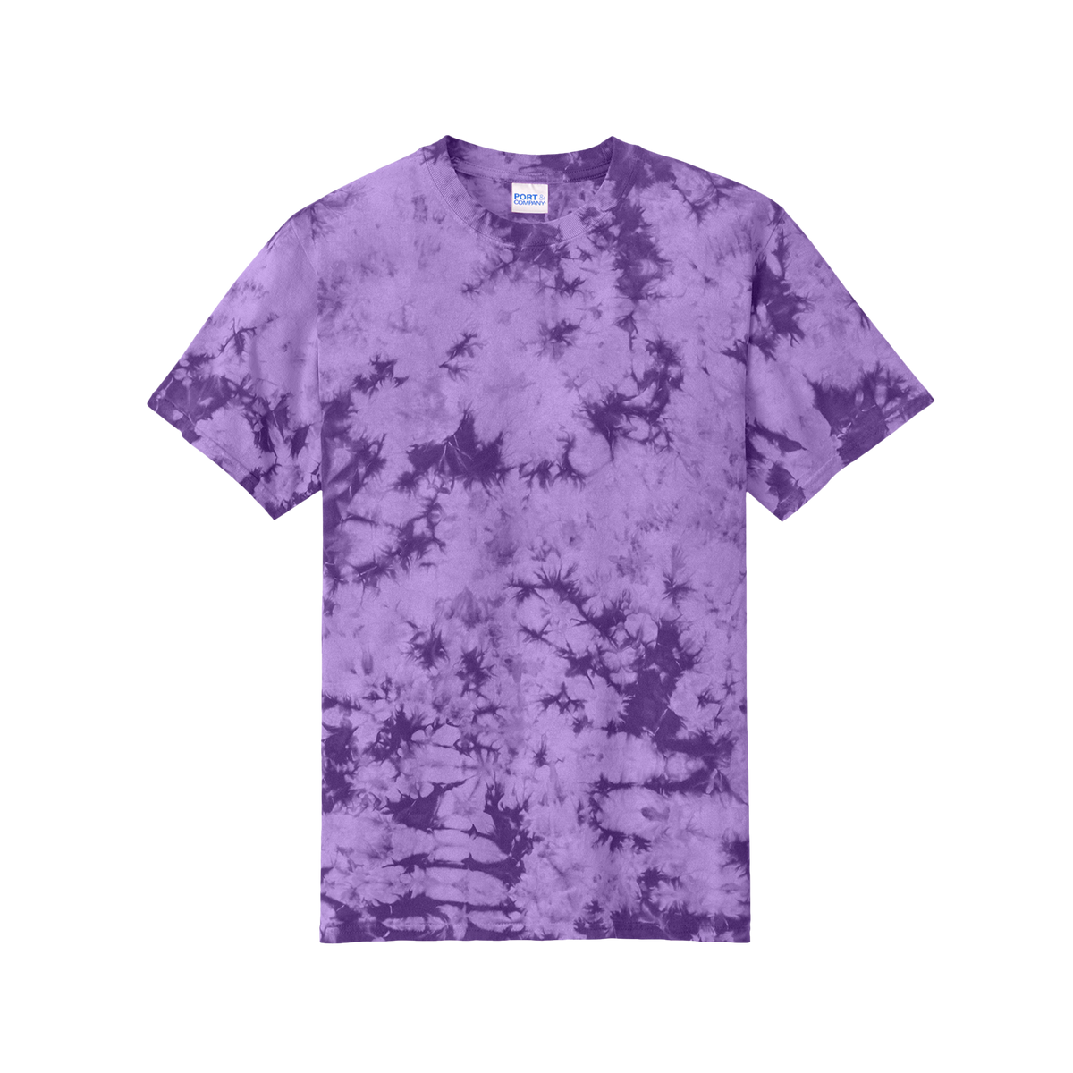 T-shirt tie-dye Crystal Muta, col rond côtelé