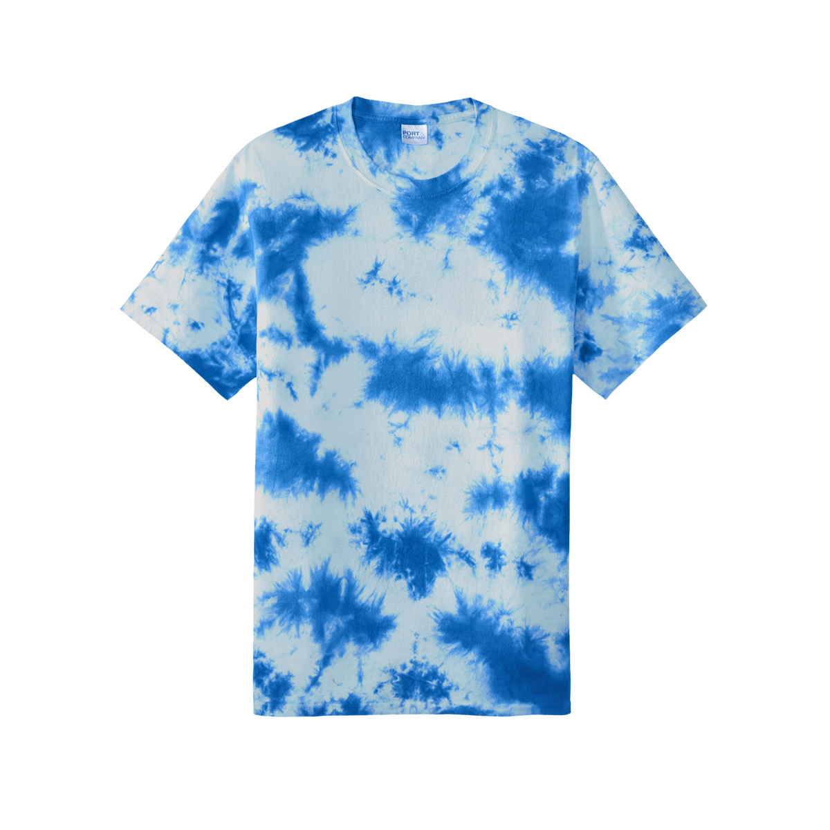 T-shirt tie-dye Crystal Muta coloris True Royal