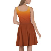 Robe patineuse Muta à imprimé intégral, vue de trois quarts