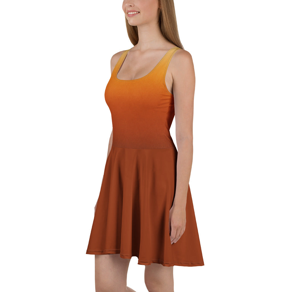 Robe patineuse Muta à imprimé intégral, vue de dos