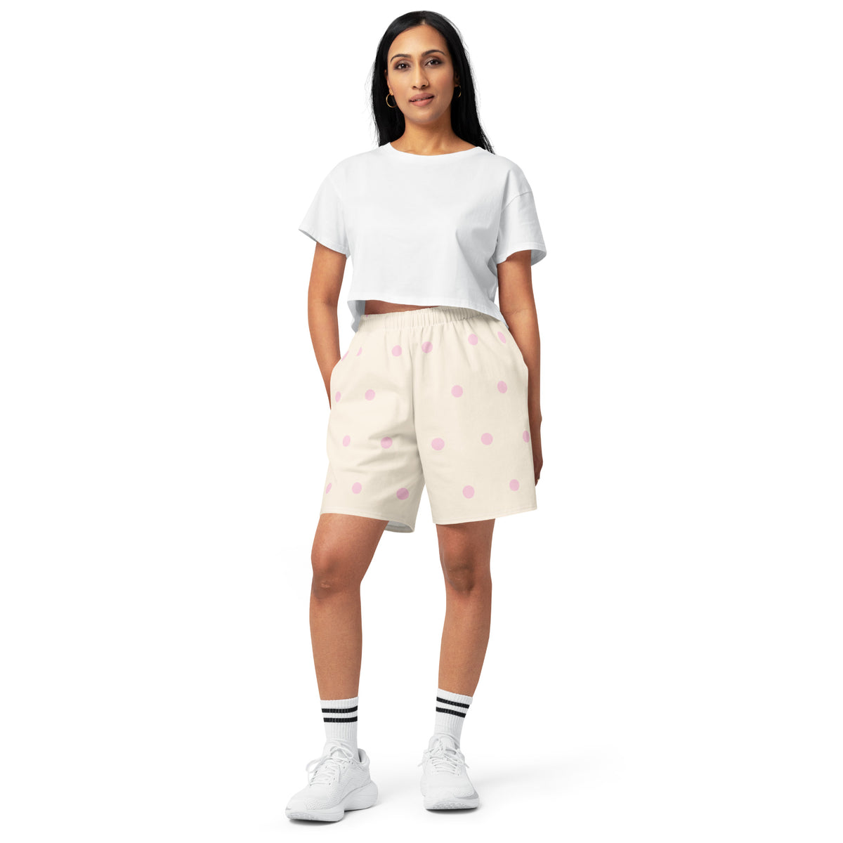 Short long unisexe en coton Muta, vue de face