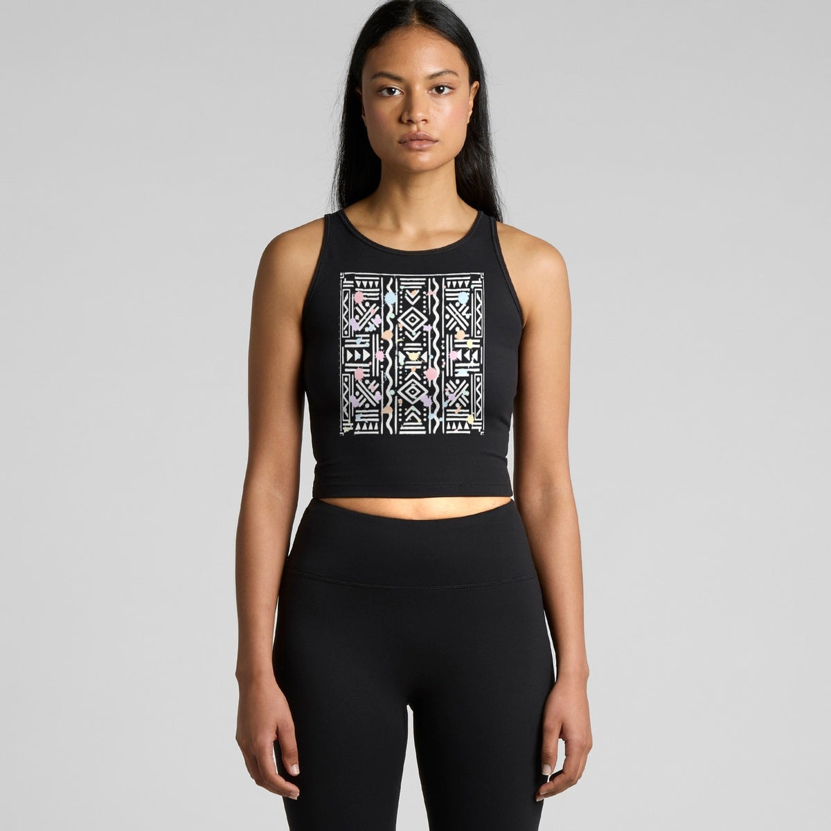 Tank and Shorts - Tribal print